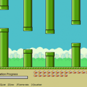Screenshot of AI Flappy Bird
