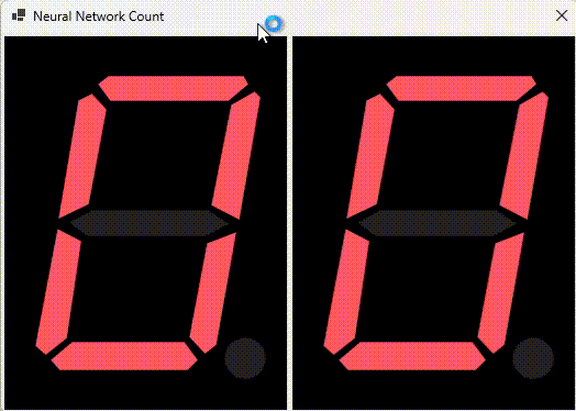 Increment 0-15, Decrement to 0 on 7 segment displays